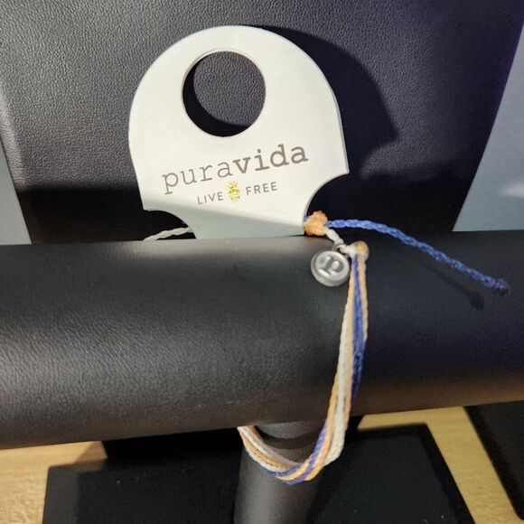 Pura Vida .925 Jewelry Bundle Anklet Bracelets and Rings w Dust Bag Lot #1 9PCS - Picture 7 of 16